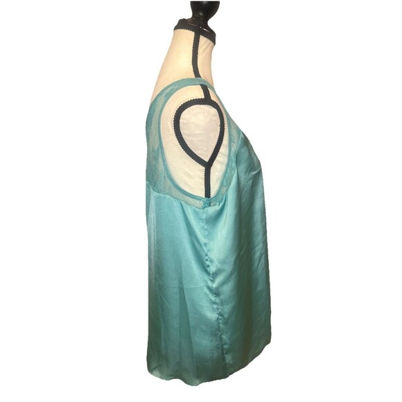Maurices Aurora GREEN Lace Trim Silky Flowy Cami Tank Top Fairy Sz XL NEW - Picture 5 of 8